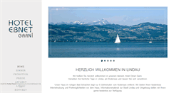 Desktop Screenshot of hotel-ebnet-lindau.de